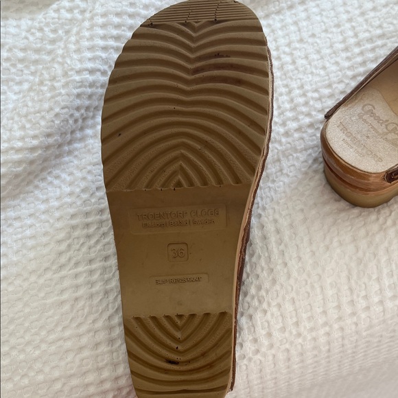 LN Troentorp Classic Brown Leather Clogs Size 36/6 - Picture 6 of 7